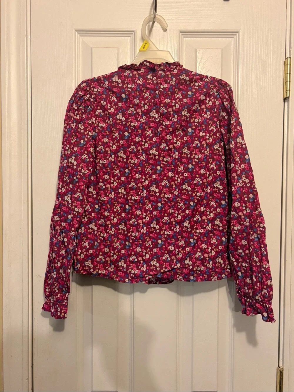 Janie and Jack Girls👧🏻 Berry Ditsy Floral💐Smocked Blouse👚Sz 12